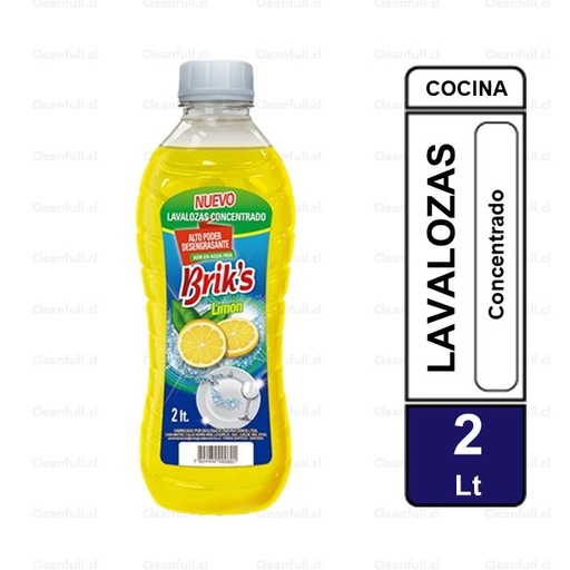 [LL0024] LAVALOZAS CONCENTRADO BRIKS AMARILLO 2 LT