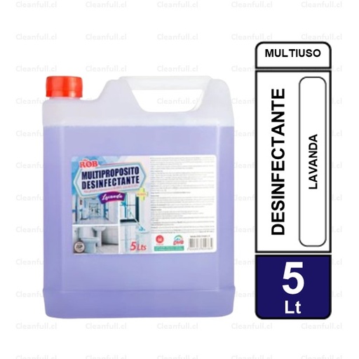 [LM0003] DESINFECTANTE MULTIPROPOSITO MR ROB LAVANDA 5LT