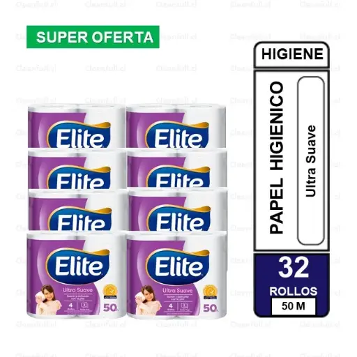 [MA0001] MANGA PAPEL HIGIENICO ELITE ULTRA DH 32 UNI 50 M