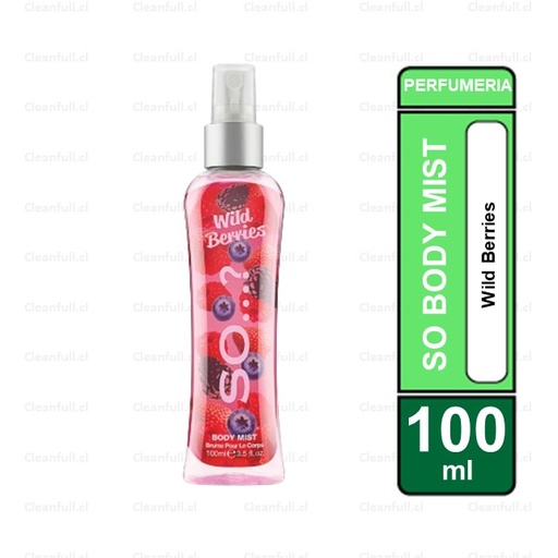 [OF0012] FRAGANCIA SO BODY MIST WILD BERRIES 100 ML