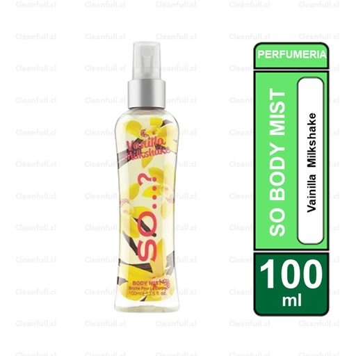 [OF0013] FRAGANCIA SO BODY MIST VAINILLA MILKSHAKE 100 ML