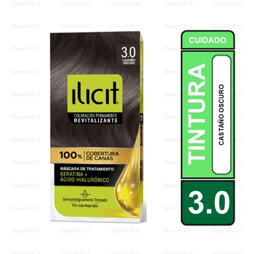 [OF0031] ILICIT TINTURA 47 GR 3.0 CASTAÑO OSCURO
