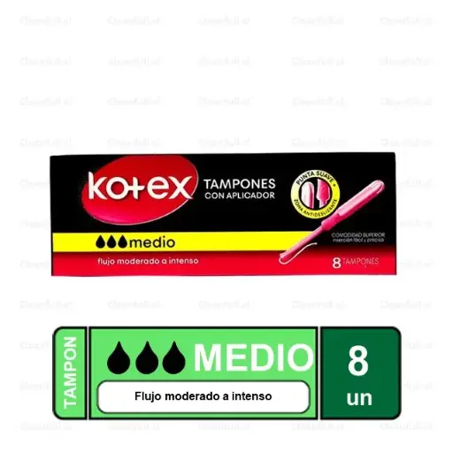 [OF0051] TAMPON KOTEX MEDIO   8UN
