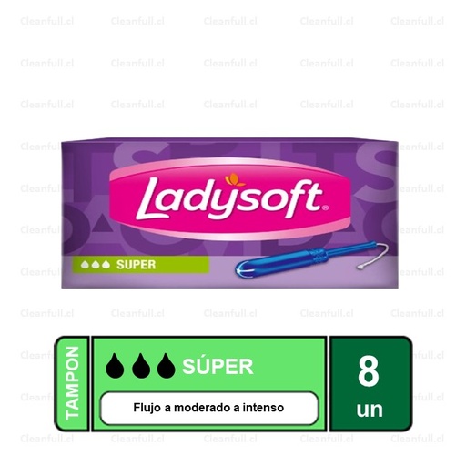 [OF0052] TAMPON LADYSOFT SUPER PLUS 8 UN