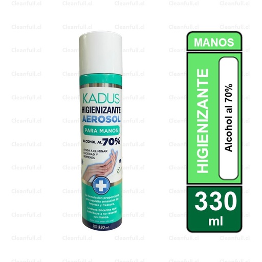 [OF0125] HIGIENIZANTE AEROSOL MANOS  KADUS 330ML