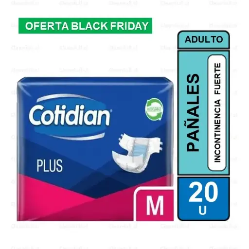 [PA0072] PAÑALES ADULTO COTIDIAN PLUS M 20