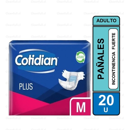 [PA0072] PAÑALES ADULTO COTIDIAN PLUS M 20