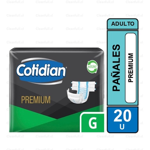 [PA0074] PAÑALES ADULTO COTIDIAN PREMIUM G 20