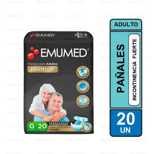 [PA0081] PAÑALES ADULTO PREMIUM EMUMED G 20