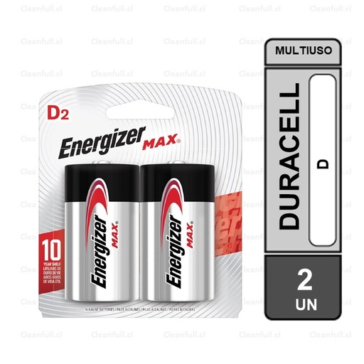 [PI0006] PILAS ENERGIZER MAX D 2UN