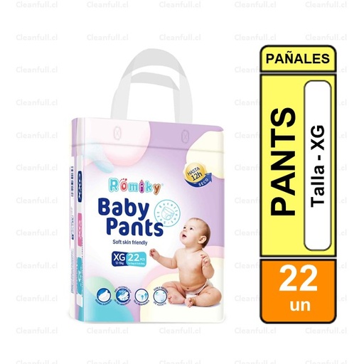 [PI0071] PAÑALES PANTS ROMIKY XG 22 UN