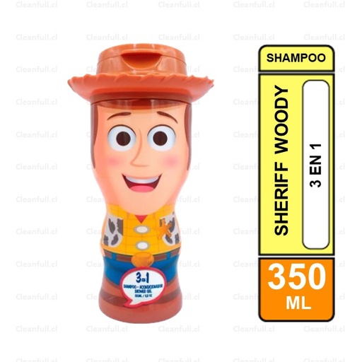 [SB0002] SHAMPOO 3 EN 1 TOY STORY 4  SHERIFF WOODY 350 ML