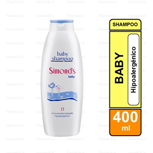 [SB0100] SHAMPOO BABY SIMONDS HIPOALERGENICO 400 ML