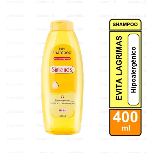 [SB0102] SHAMPOO SIMONDS EVITA LAGRIMAS 400 ML