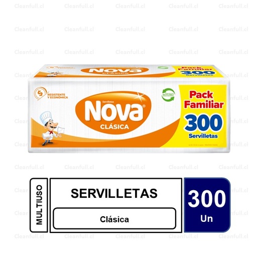 [SE0127] SERVILLETA CLASICA NOVA  300UN