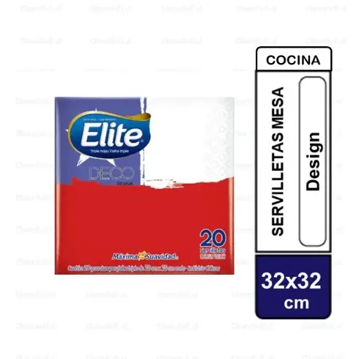 [SE0130] SERVILLETA ELITE DESIGN CHILE 20 UN