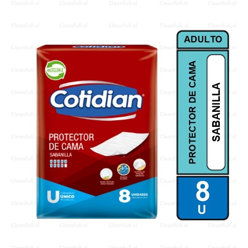 [SO0079] SABANILLA PROTECTOR CAMA COTIDIAN 8UN