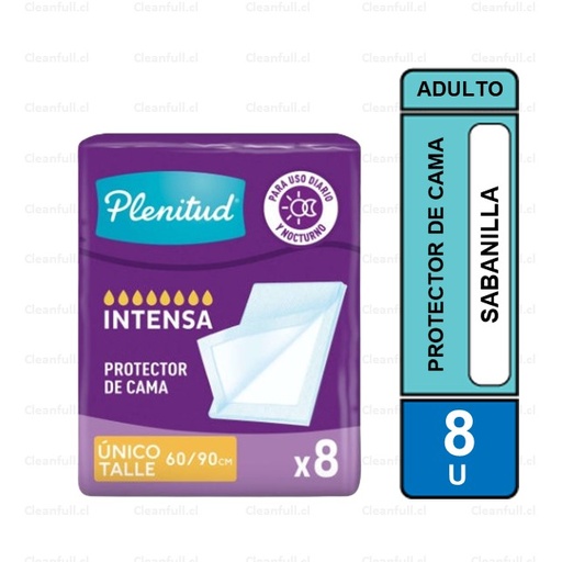 [SO0080] SABANILLA PROTECTOR CAMA PLENITUD 8 UN