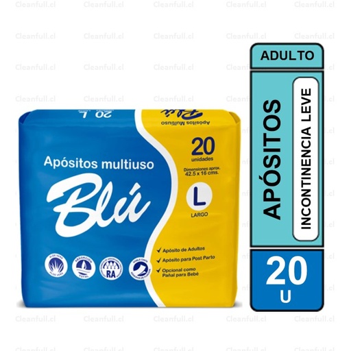 [SO0082] APOSITOS ADULTO BLU LARGO 20 UN