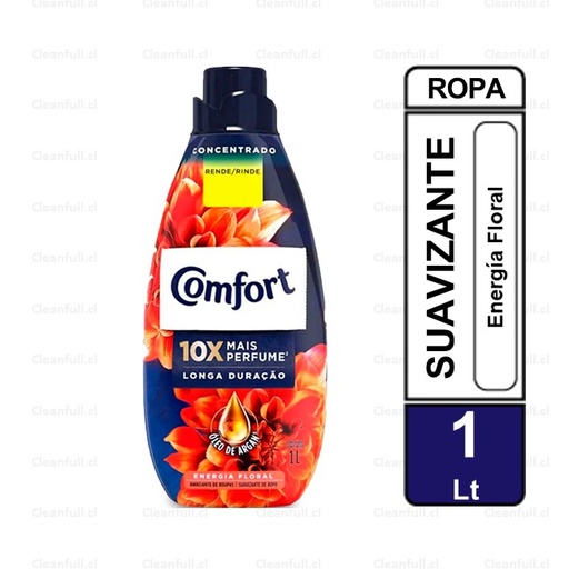 [SU0009] SUAVIZANTE ROPA COMFORT ENERGIA FLORAL 1L