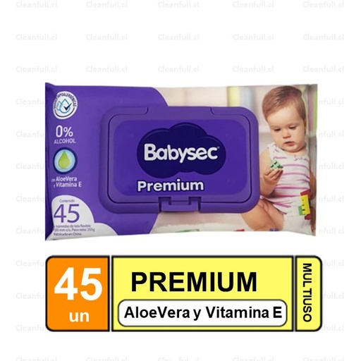 [TB0046] TOALLAS HUMEDAS BABYSEC PREMIUN 45 UN