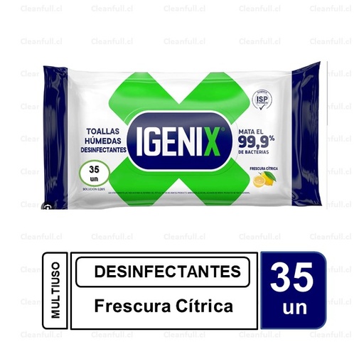 [TD0001] TOALLAS IGENIX DESINFECTANTES 35 UN