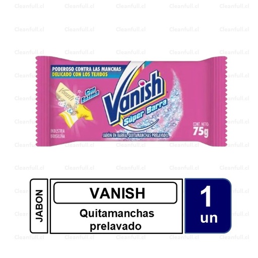 [TR0026] QUITAMANCHAS BARRA VANISH COLOR 75 G