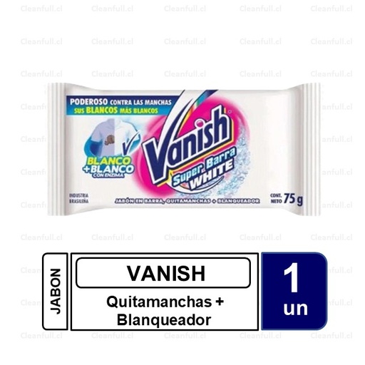 [TR0027] QUITAMANCHAS BARRA VANISH BLANCO 75 G