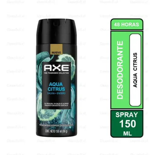 [DD0101] DESODORANTE AXE AQUA CITRUS 150 ML