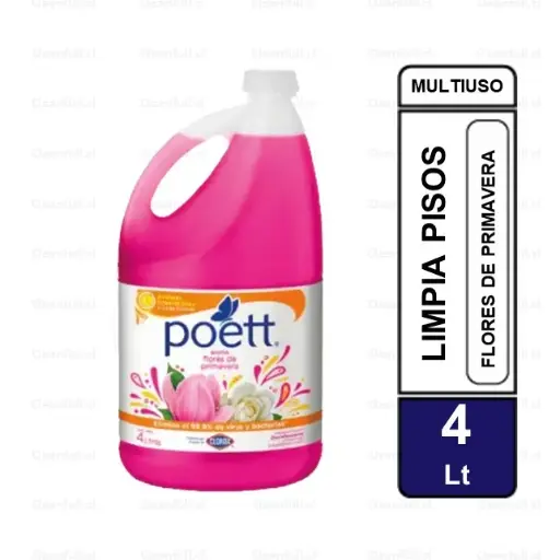 [LP0030] LIMPIA PISOS POETT FLORES DE PRIMAVERA 4 LT