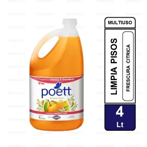 [LP0031] LIMPIA PISOS POETT FRESCURA CITRICA 4 LT