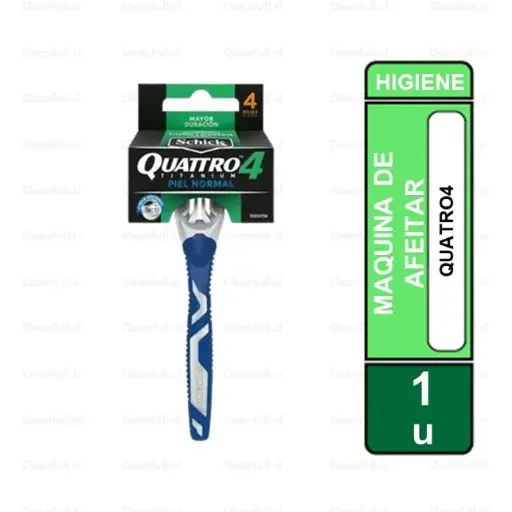 [OF0080] PRESTOBARBA SCHICK QUATRO HOMBRE ACEITE DE JOJOBA