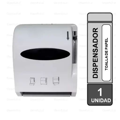 [EM0200] DISPENSADOR TOALLA PAPEL / PLASTICO BLANCO