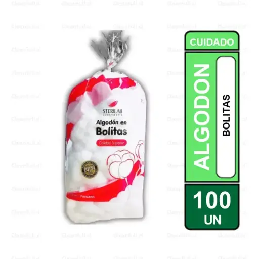 [OF0350] COPOS DE ALGODON STERILAB 100 UN