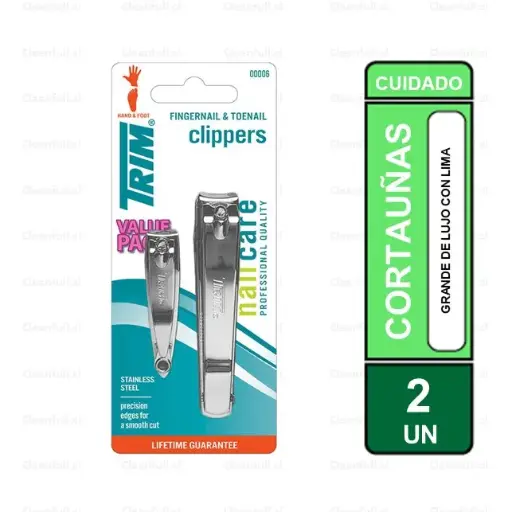 [OF0089] CORTAUÑAS TRIM GRANDE CON LIMA 2UN