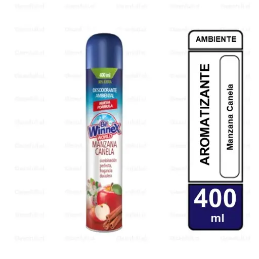 [AR0070] AMBIENTAL BE WINNEX WORLD MANZANA CANELA  400 ML