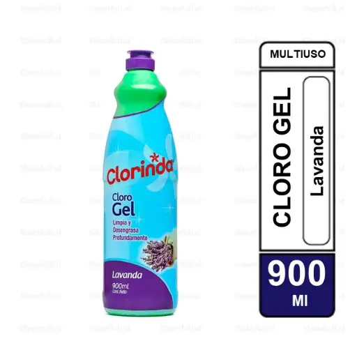 [LC0132] CLORO GEL CLORINDA LAVANDA 900 ML
