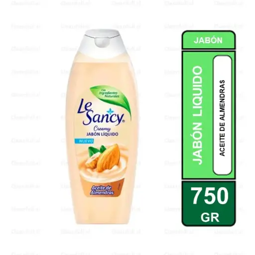 [JJ1011] JABON LIQUIDO LE SANCY ACEITE DE ALMENDRAS 750ML