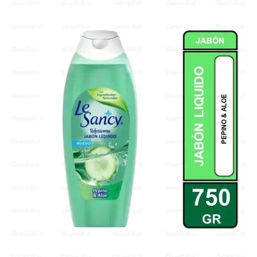 [JJ1012] JABON LIQUIDO LE SANCY PEPINO Y ALOE 750ML 