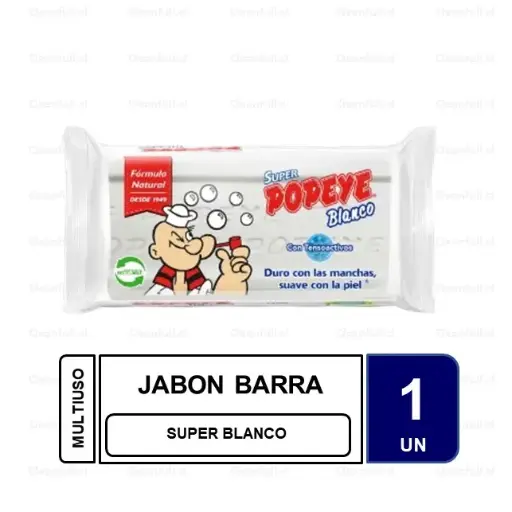 [JJ00010] JABON POPEYE SUPER BLANCO 170 G