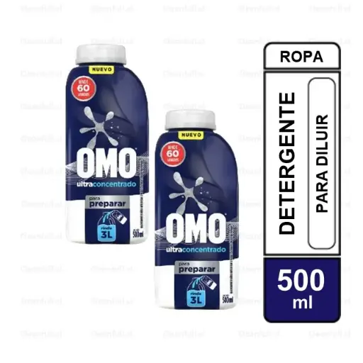 [DL0099] DETERGENTE LIQUIDO OMO PARA DILUIR 500ML PACK X2