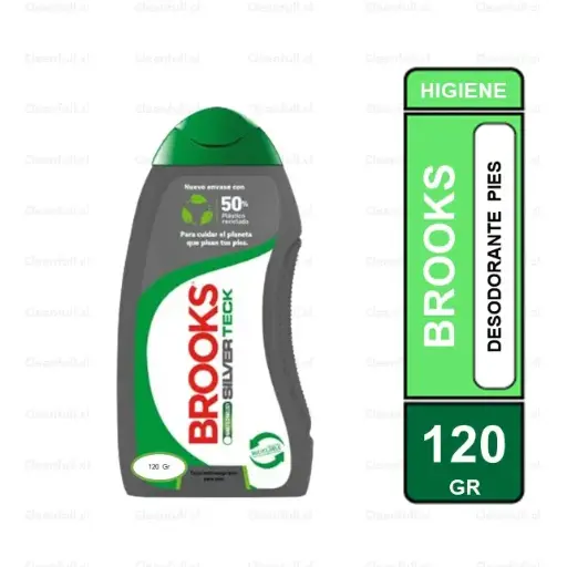 [TP0003] TALCO DE PIES BROOKS 120 GR