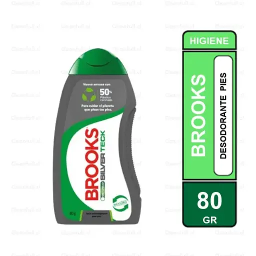 [TP0004] TALCO DE PIES  BROOKS 80 GRS 
