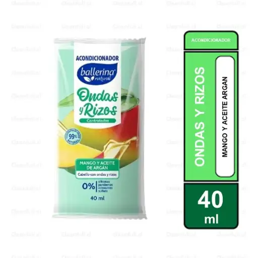 [HG0198] ACONDICONADOR BALLERINA  SACHET ONDAS Y RISOS 50 ML