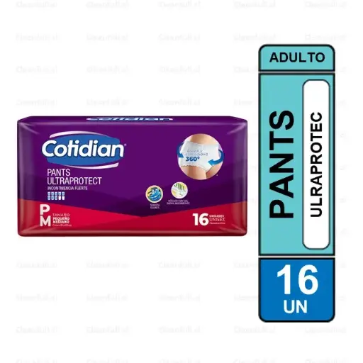 [PI0093] PAÑALES PANTS COTIDIAN P/M 16 UN