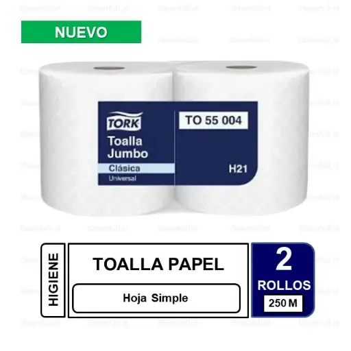 [TP0151] TOALLA DE PAPEL HS TORK 2 X 250 MT  