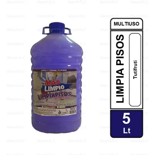 [LP0053]  LIMPIA PISOS MAS LIMPIO TUTIFRUTI 5 LT