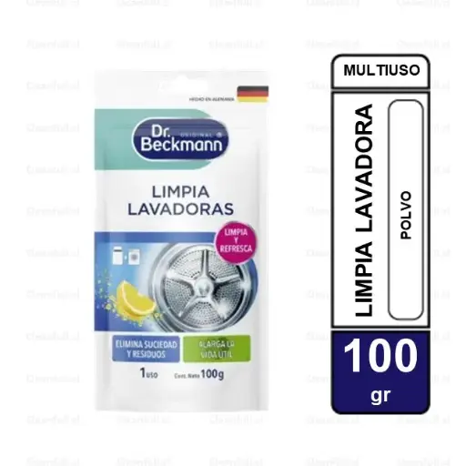 [TR0032] LIMPIA LAVADORAS DR BECKMANN 100 GR