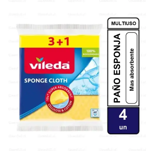 [AC0350] PAÑO VILEDA HUMEDO PACK 3+1