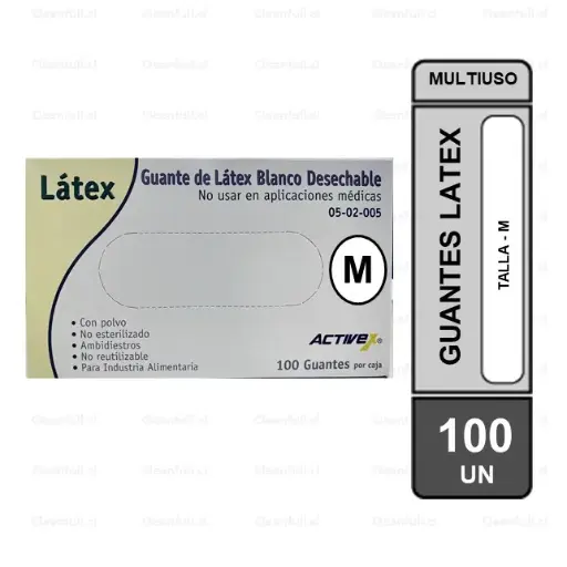 [AC0066] CAJA GUANTES EXAMINACION LATEX TALLA-M 100 UN